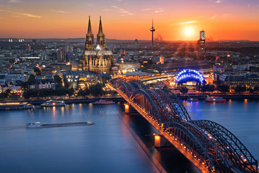 View from the Köln Triangle Panorama observation deck. Köln Cologne Germany