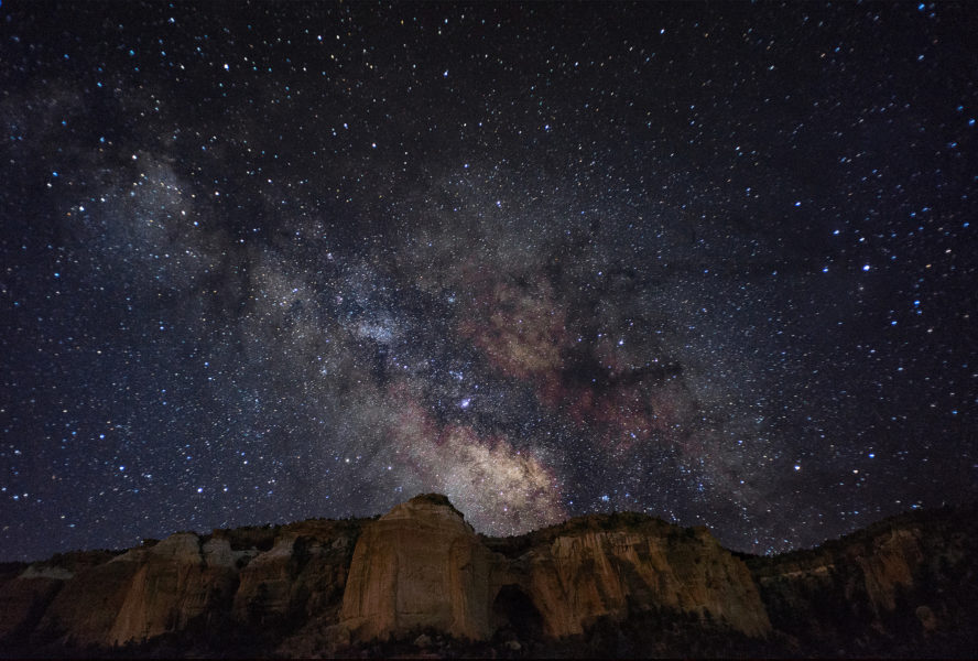 La Ventana Natural Arch at El Malpais National Monument. It was very dark and very cold shooting here at 4am. La Ventana Arch Milky Way